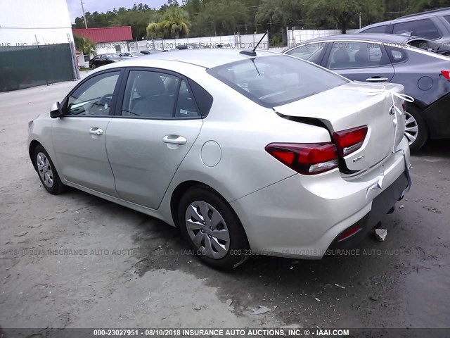 3KPA24AB8JE054760 - 2018 KIA RIO LX/S GOLD photo 3