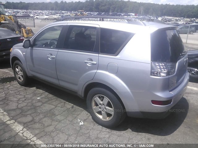 JA4LS21WX8Z012308 - 2008 MITSUBISHI OUTLANDER ES SILVER photo 3
