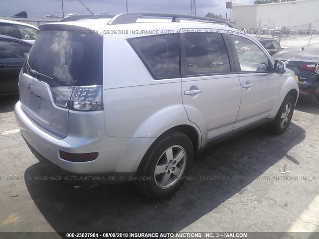 JA4LS21WX8Z012308 - 2008 MITSUBISHI OUTLANDER ES SILVER photo 4