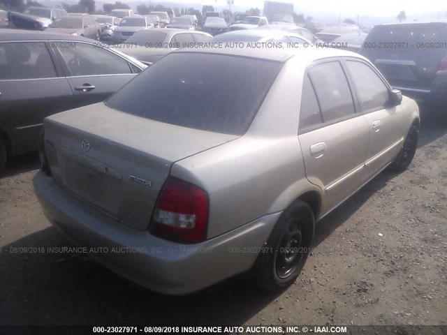 JM1BJ226310412272 - 2001 MAZDA PROTEGE LX/ES ოქროსფერი ფოტო 4