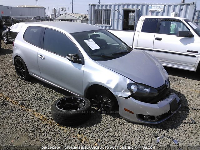 WVWAB7AJ0BW210337 - 2011 VOLKSWAGEN GOLF SILVER photo 1