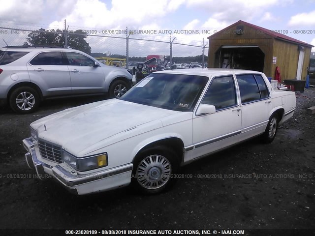 1G6CD53B1N4212064 - 1992 CADILLAC DEVILLE WHITE photo 2