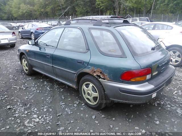 JF1GF4852TH813727 - 1996 SUBARU IMPREZA OUTBACK GREEN photo 3