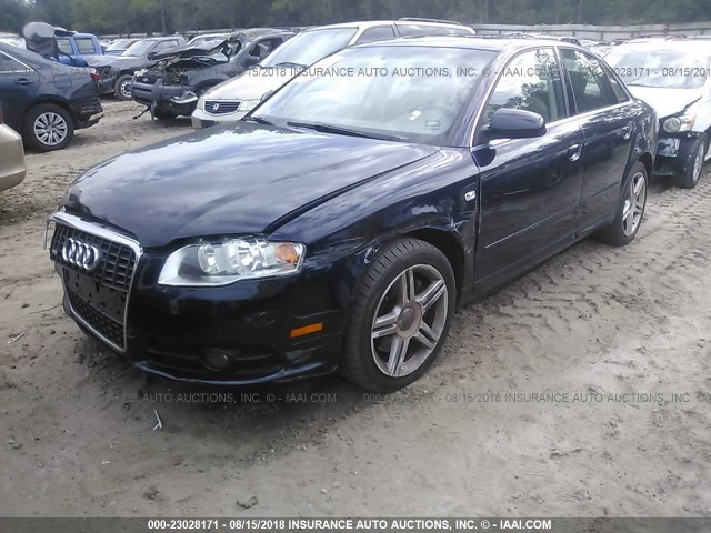 WAUAF78E38A048512 - 2008 AUDI A4 2.0T Navy photo 2