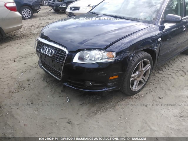 WAUAF78E38A048512 - 2008 AUDI A4 2.0T Navy photo 6