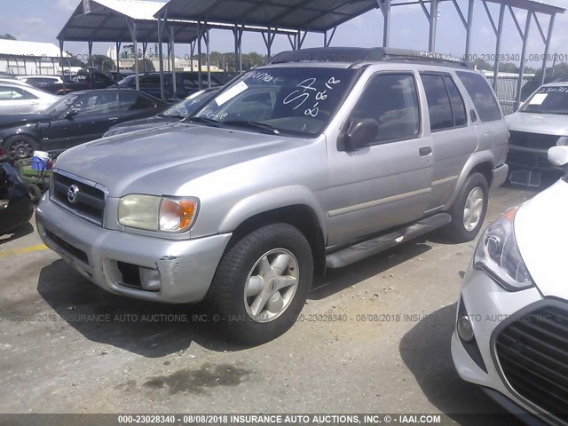 JN8DR09Y42W712922 - 2002 NISSAN PATHFINDER LE/SE SILVER photo 2