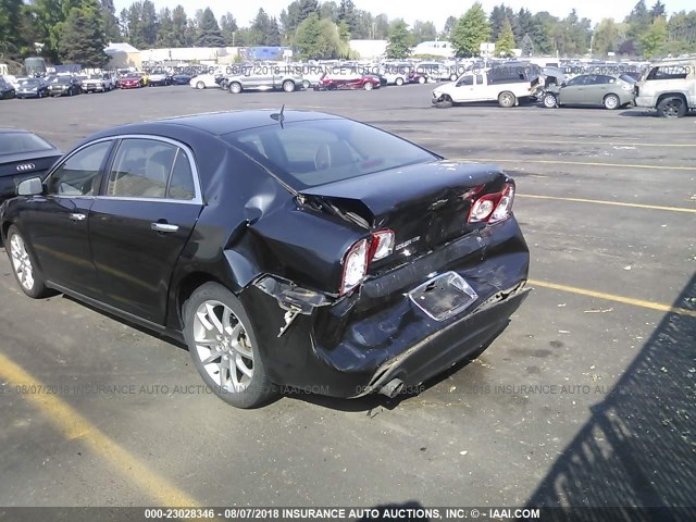 1G1ZE5E71BF132950 - 2011 CHEVROLET MALIBU LTZ 黑色 照片 3