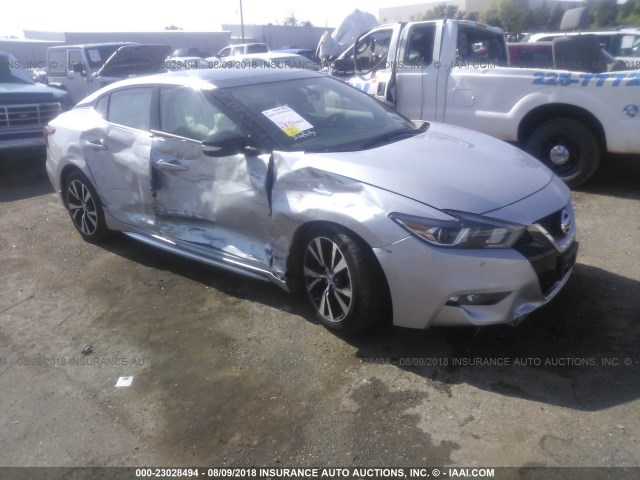 1N4AA6AP5HC444782 - 2017 NISSAN MAXIMA 3.5S/SV/SL/SR/PLAT SILVER photo 1