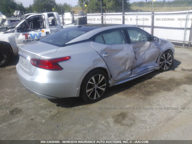 1N4AA6AP5HC444782 - 2017 NISSAN MAXIMA 3.5S/SV/SL/SR/PLAT SILVER photo 4