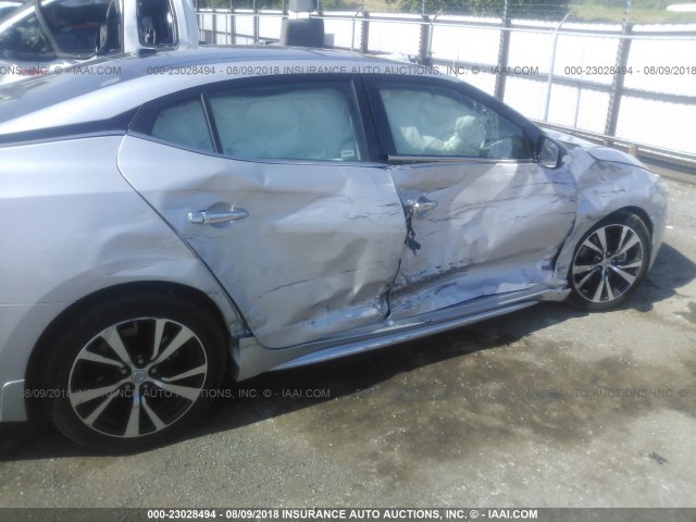 1N4AA6AP5HC444782 - 2017 NISSAN MAXIMA 3.5S/SV/SL/SR/PLAT SILVER photo 6