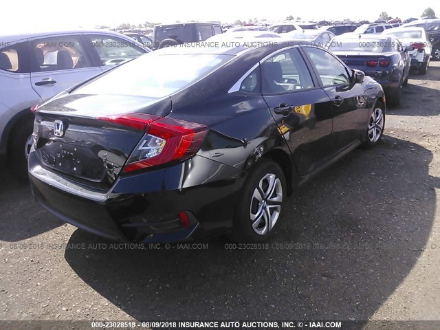 2HGFC2F53HH529466 - 2017 HONDA CIVIC LX BLACK photo 4