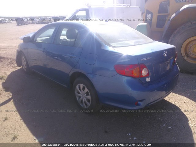 JTDBL40E79J034415 - 2009 TOYOTA COROLLA LE/XLE BLUE photo 3