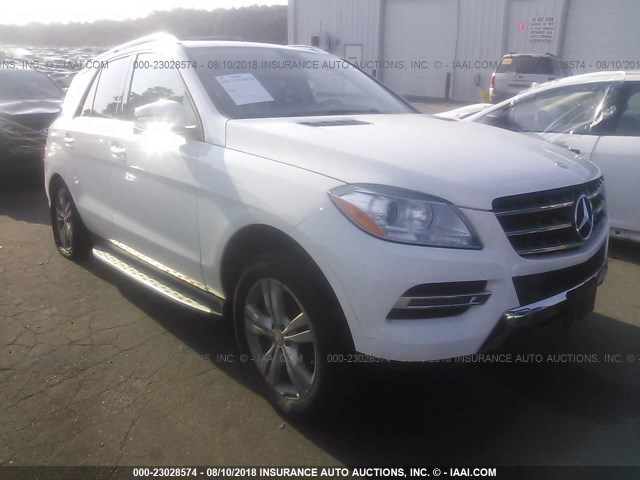 4JGDA5HB5FA492525 - 2015 MERCEDES-BENZ ML 350 4MATIC WHITE photo 1