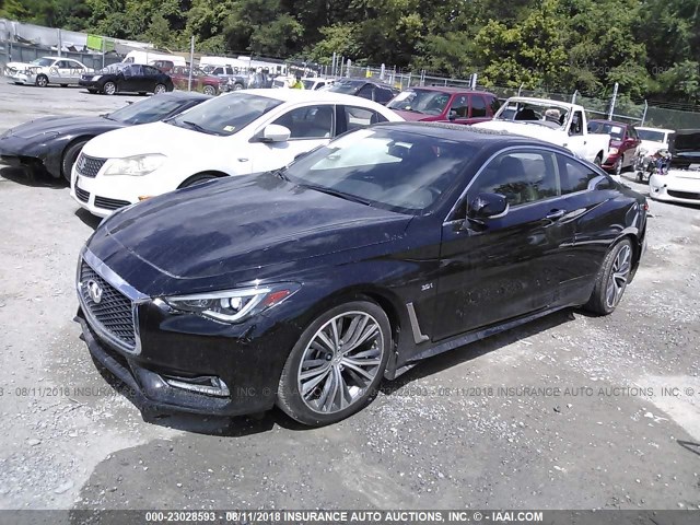 JN1EV7EK8JM341668 - 2018 INFINITI Q60 LUXE 300/SPORT 300 BLACK photo 2