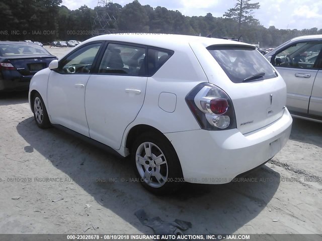 5Y2SP67099Z463485 - 2009 PONTIAC VIBE WHITE photo 3