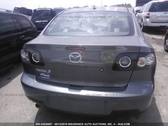 JM1BK323971698852 - 2007 MAZDA 3 S GRAY photo 6