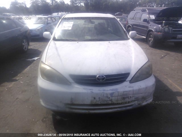 4T1BE32K63U216356 - 2003 TOYOTA CAMRY LE/XLE/SE Ақ фото 6