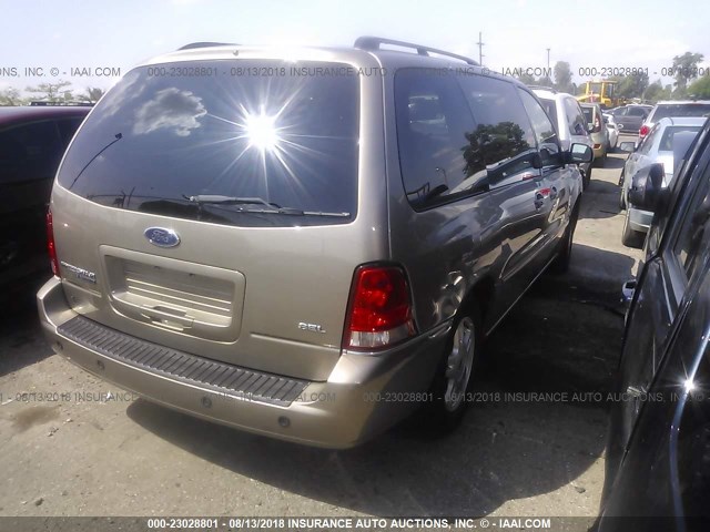 2FMZA52264BA54063 - 2004 FORD FREESTAR SEL GRAY photo 4