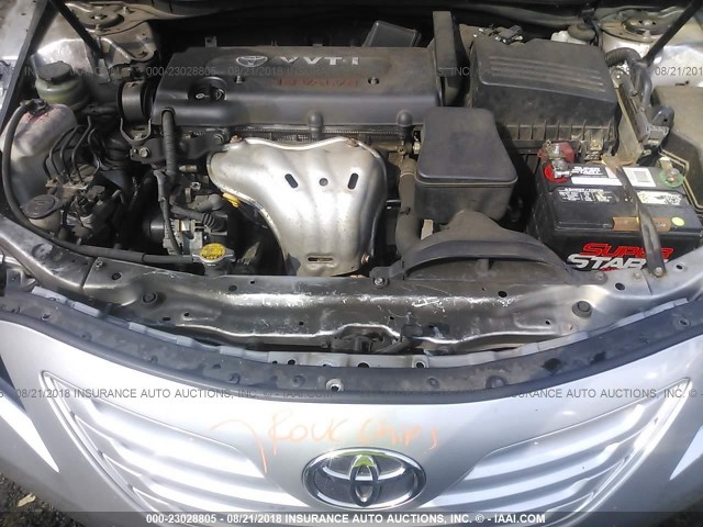 4T1BE46K69U295438 - 2009 TOYOTA CAMRY SE/LE/XLE ვერცხლისფერი ფოტო 10