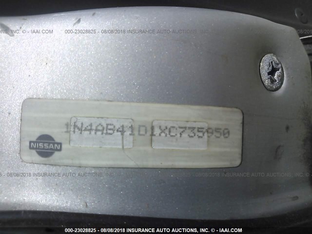 1N4AB41D1XC735950 - 1999 NISSAN SENTRA XE/GXE SILVER photo 9