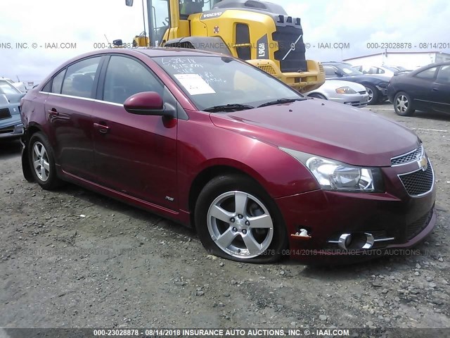 1G1PF5SC1C7248330 - 2012 CHEVROLET CRUZE LT RED photo 1