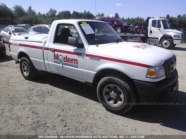 1FTYR10D57PA91527 - 2007 FORD RANGER WHITE photo 1