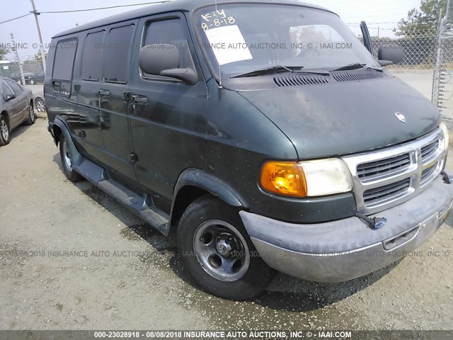 2B6HB11Y0XK584937 - 1999 DODGE RAM VAN B1500 绿色 照片 1