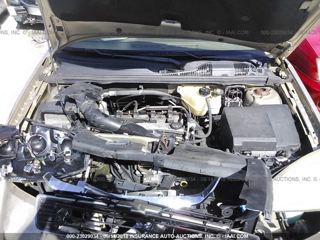 1G1ZS58F67F313870 - 2007 CHEVROLET MALIBU LS GOLD photo 10