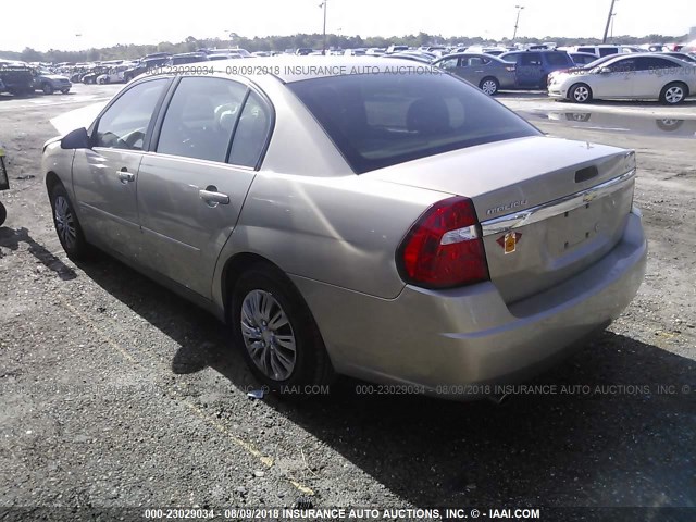 1G1ZS58F67F313870 - 2007 CHEVROLET MALIBU LS GOLD photo 3