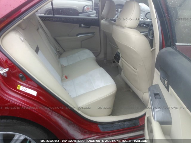 4T1BD1FK1CU051849 - 2012 TOYOTA CAMRY HYBRID/LE/XLE 红色 照片 8