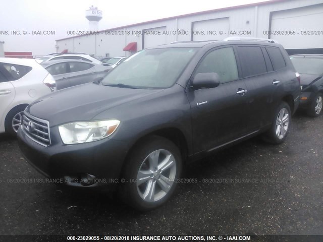 JTEES42A192118309 - 2009 TOYOTA HIGHLANDER LIMITED GRAY photo 2