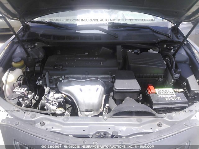 4T1BE46K27U040511 - 2007 TOYOTA CAMRY NEW GENERAT CE/LE/XLE/SE GRAY photo 10