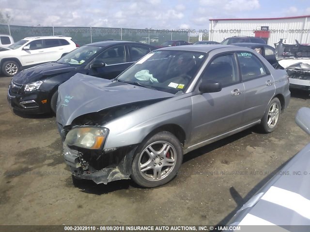 JF1GD67555G520979 - 2005 SUBARU IMPREZA RS GRAY photo 2