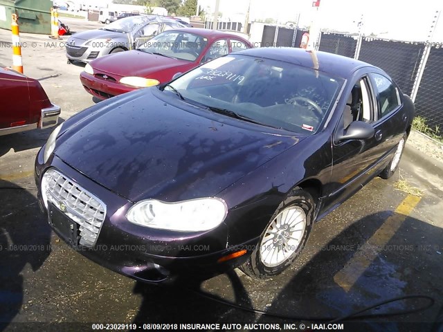 2C3HD46R84H653900 - 2004 CHRYSLER CONCORDE LX PURPLE photo 2