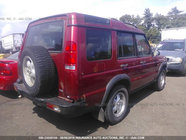 SALTY1241XA208199 - 1999 LAND ROVER DISCOVERY II  RED photo 4