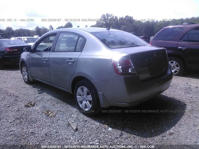 3N1AB61E08L629819 - 2008 NISSAN SENTRA 2.0/2.0S/2.0SL GRAY photo 3