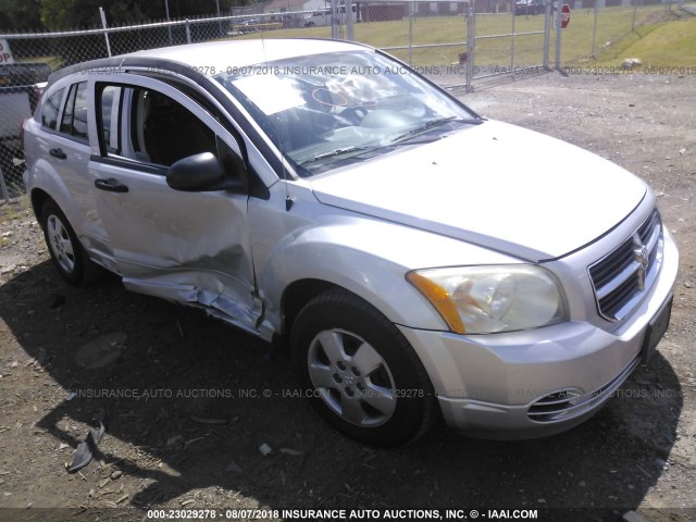 1B3HB28B37D280497 - 2007 DODGE CALIBER SILVER photo 1