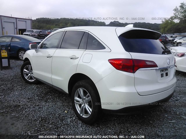 5J8TB3H36EL006397 - 2014 ACURA RDX WHITE photo 3