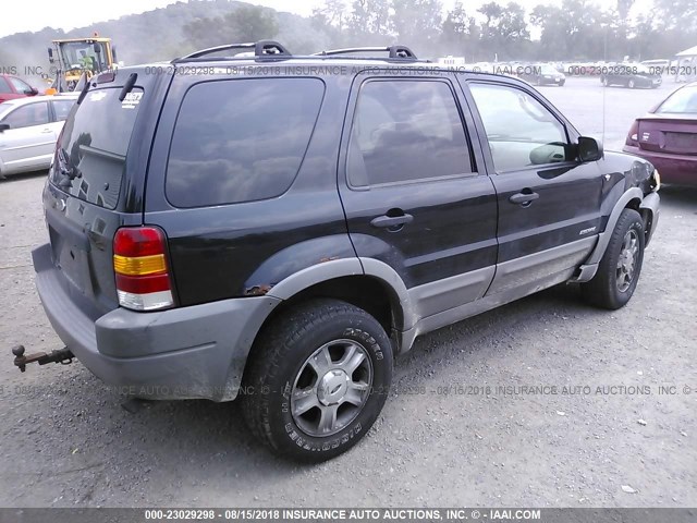 1FMYU04141KC38848 - 2001 FORD ESCAPE XLT BLACK photo 4