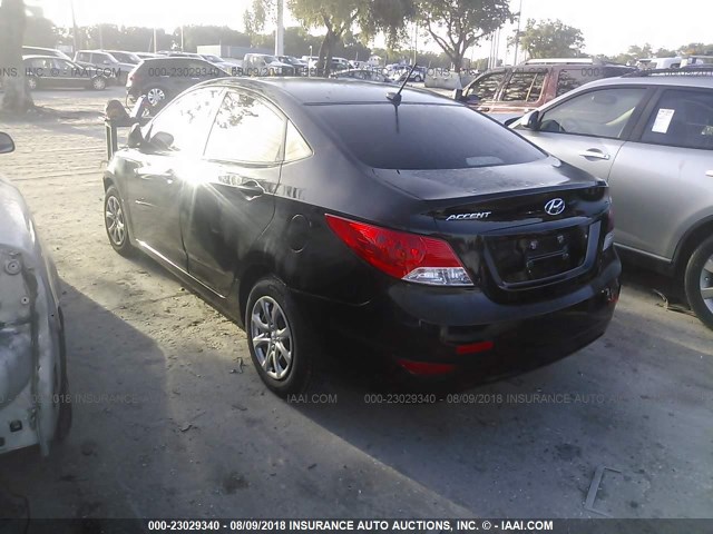 KMHCT4AEXDU397569 - 2013 HYUNDAI ACCENT GLS/GS BLACK photo 3