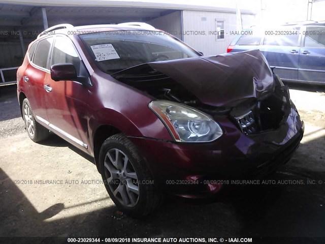 JN8AS5MT5CW259721 - 2012 NISSAN ROGUE S/SV RED photo 1