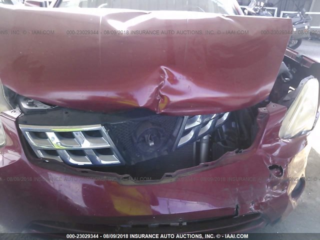 JN8AS5MT5CW259721 - 2012 NISSAN ROGUE S/SV RED photo 6