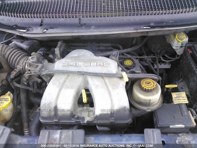 1C4GJ15B82B628259 - 2002 CHRYSLER VOYAGER EC ლურჯი ფოტო 10