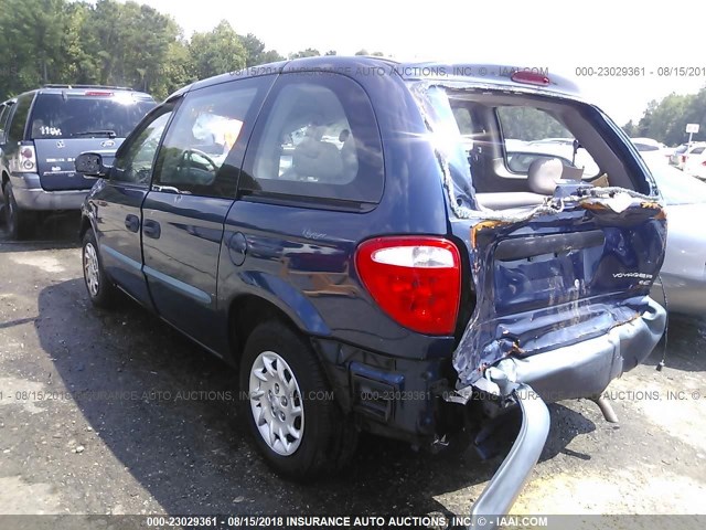 1C4GJ15B82B628259 - 2002 CHRYSLER VOYAGER EC BLUE photo 3