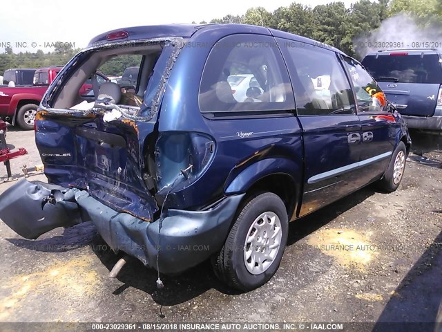 1C4GJ15B82B628259 - 2002 CHRYSLER VOYAGER EC BLUE photo 4