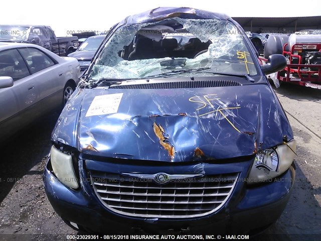 1C4GJ15B82B628259 - 2002 CHRYSLER VOYAGER EC BLUE photo 6