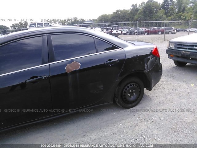 1G2ZG57B294186688 - 2009 PONTIAC G6 BLACK photo 6