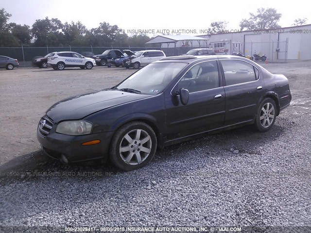 JN1DA31A92T308392 - 2002 NISSAN MAXIMA GLE/SE GRAY photo 2