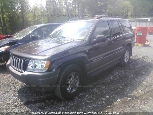 1J4GW48S34C274852 - 2004 JEEP GRAND CHEROKEE LAREDO/COLUMBIA/FREEDOM იასამნისფერი ფოტო 2