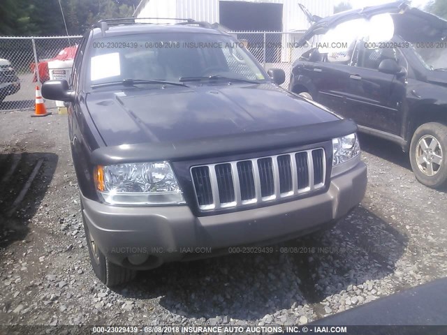 1J4GW48S34C274852 - 2004 JEEP GRAND CHEROKEE LAREDO/COLUMBIA/FREEDOM იასამნისფერი ფოტო 6